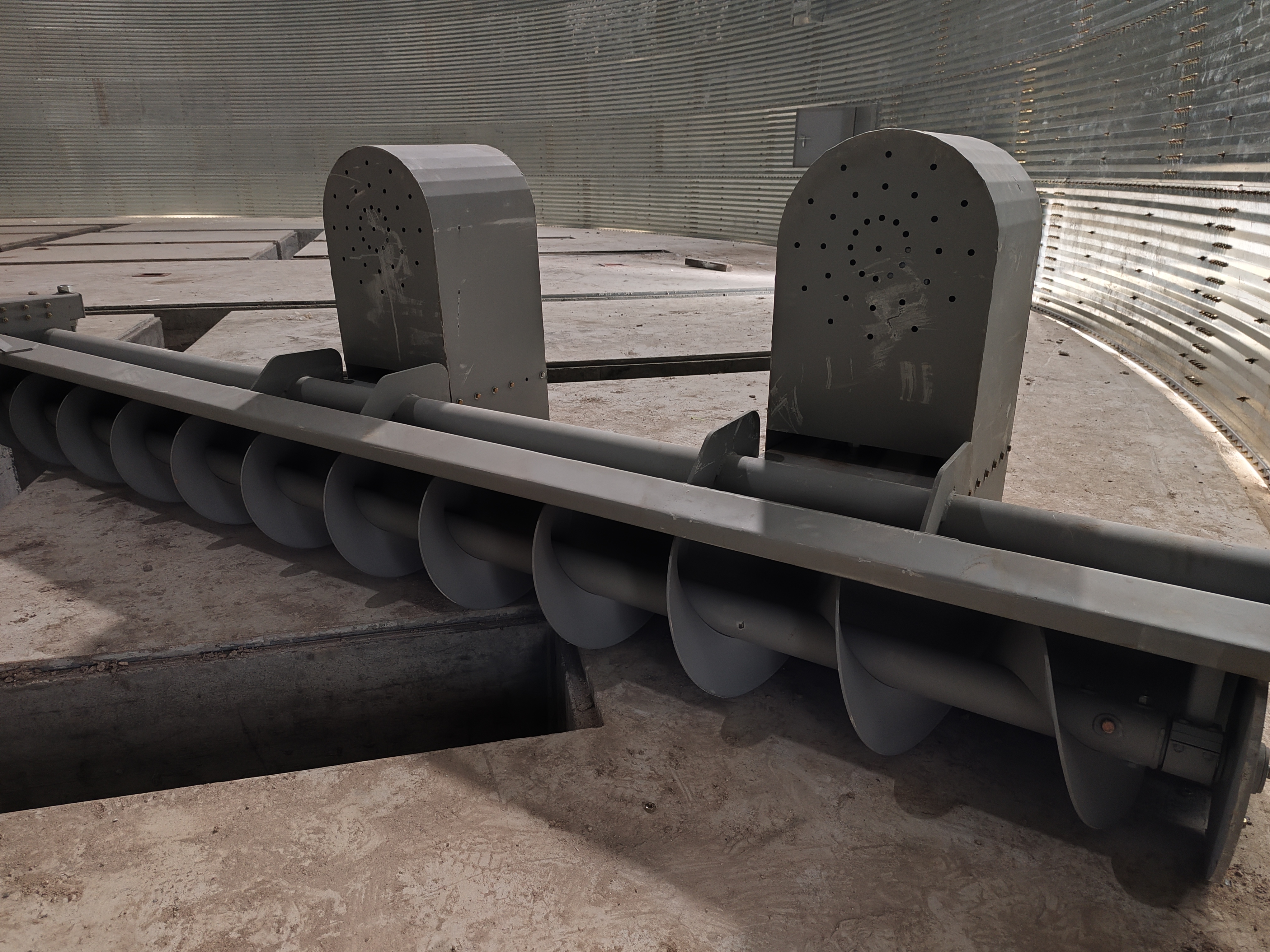 Barredores para silos de fondo plano